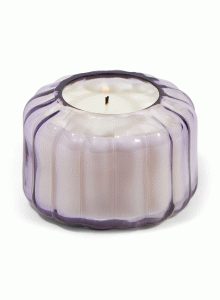 Стъклена соева свещ Падивакс Ripple - Солен ирис